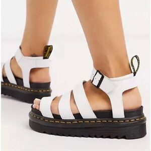 Dr martens Blaire White leather Strappy Sandals